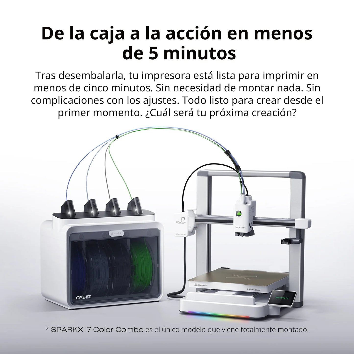 Impresora 3D Creality SparkX i7 Color Combo (Pre-Venta)