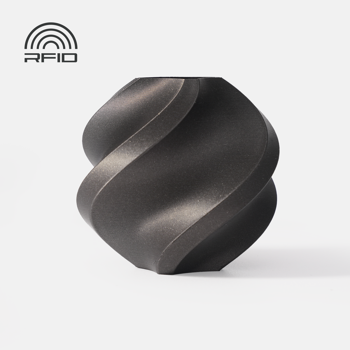 Filamento Bambu Lab PLA Metal - Iron Gray Metallic (13100)
