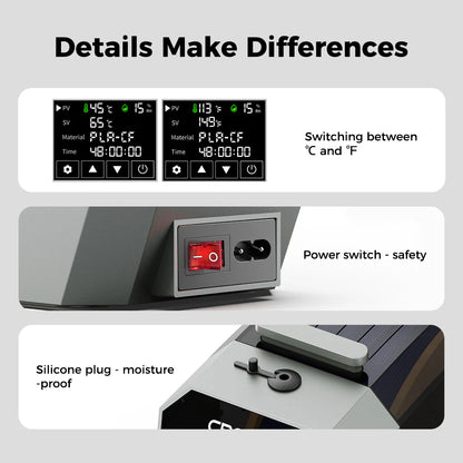 (Pre-venta) Secador de Filamentos Creality Space Pi Filament Dryer