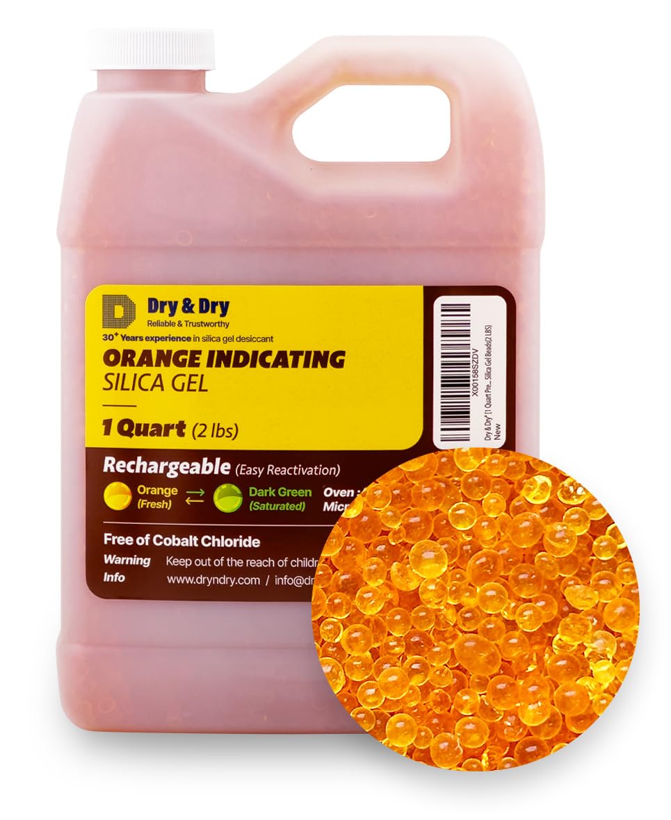Perlas de Gel de Sílice con Indicador Azul – Dry & Dry | Desecante Reutilizable 2LB
